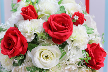 Flowers for wedding or background for wedding scene.