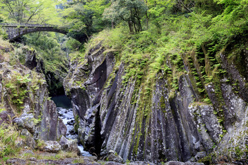Takachiho gorge in Kyushu Japan