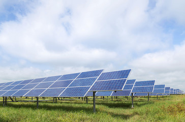 solar cells in power station alternative renewable energy from the sun 