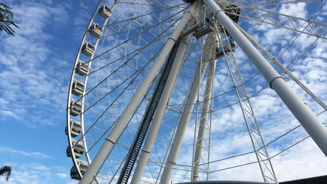 The Wheel Of Brisbane is a ferris wheel which is a major tourist attraction in Brisbane Australia. 
