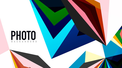 Modern triangle presentation template