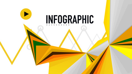 Modern triangle presentation template