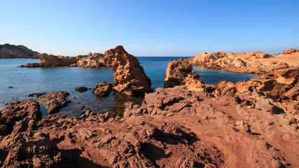 Fototapeta na wymiar Cala Pregonda - isola di Minorca (Baleari)