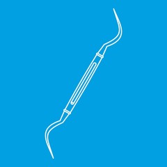 Dental probe icon, outline style