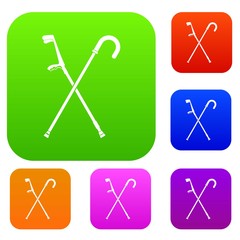 Walking cane set collection