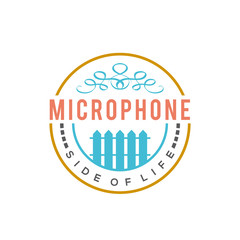 Microphone side of life logo