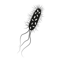Bacteria or virus icon. Vector illustration.