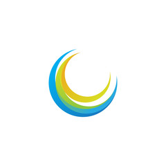 Obraz na płótnie Canvas colorful circle abstract logo vector