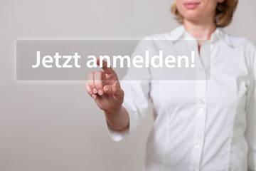 Frau Jetzt Anmelden Touchscreen