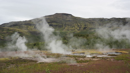 Geyser field in Iceland