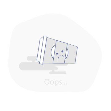 Oops, Page not Found, 404 Page Error icon