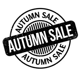 Autumn Sale rubber stamp. Grunge design with dust scratches. Effects can be easily removed for a clean, crisp look. Color is easily changed.