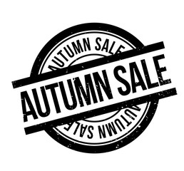 Autumn Sale rubber stamp. Grunge design with dust scratches. Effects can be easily removed for a clean, crisp look. Color is easily changed.