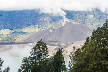 Volcano mountain Rinjani of Indonesia.