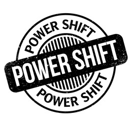 Power Shift rubber stamp. Grunge design with dust scratches. Effects can be easily removed for a clean, crisp look. Color is easily changed.
