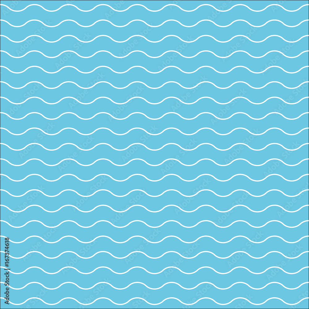 Poster wave pattern or water texture. seamless wavy line pattern. vector illustration.