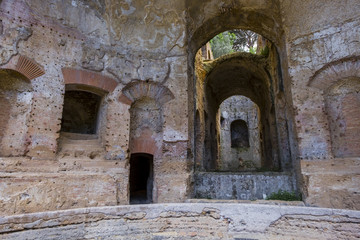 Fototapeta na wymiar Ancien Roman Ruins of Villa Adriana
