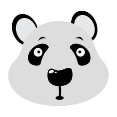 Isolated avatar of panda on a white background, vector illustration