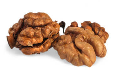 Obraz premium Walnuts, isolated on white background