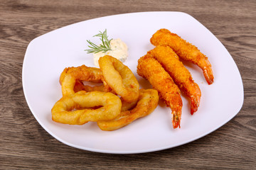 Squid and Shrimp Tempura