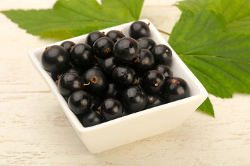 Ripe black currants