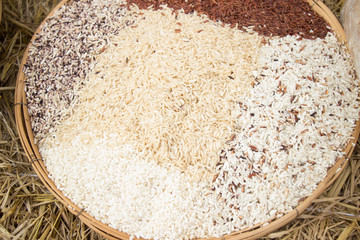 raw rice background