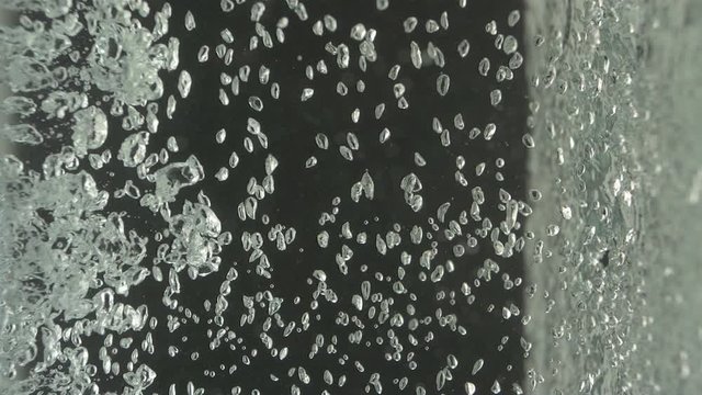 Bubbles Move Horizontally Across Screen