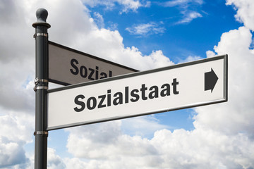 Fototapeta na wymiar Schild 197 - Sozialstaat