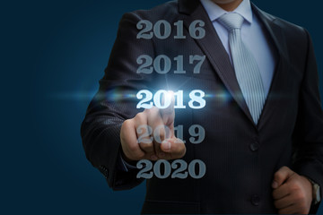 Businessman chooses 2018 .