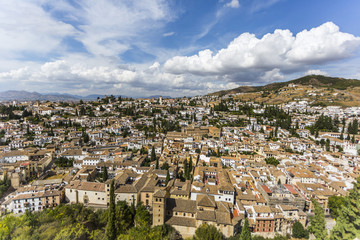 Aerial view of Granada. Spain
