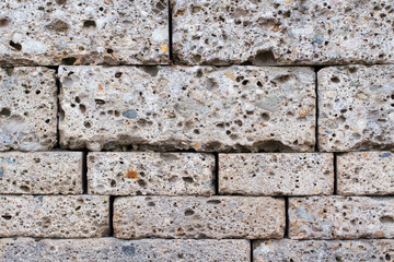 Texture of expanded block, background for advertising of building materials, concrete block