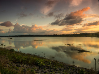twilight at the pond