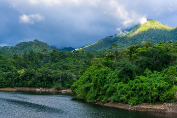 Landscape of sunlight in top mountain