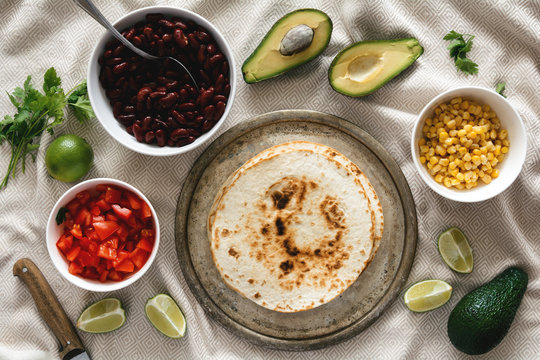 Vegetarian tacos ingredients