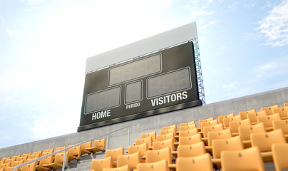 Sports Stadium Scoreboard
