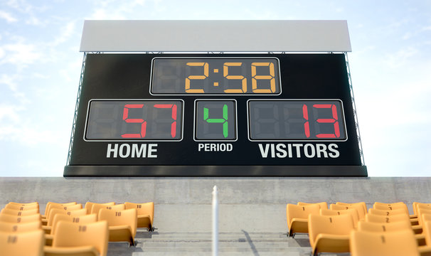 Sports Stadium Scoreboard