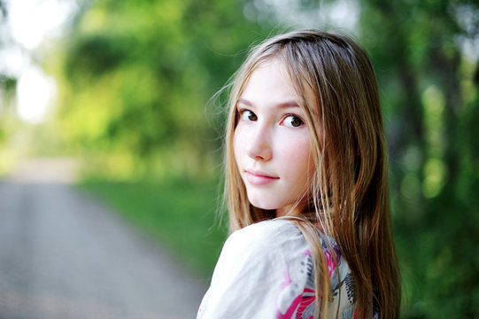 Portrait  of teen girl