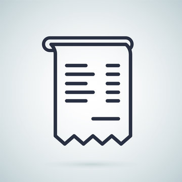 Invoice vector icon, illustration symbol. Business icon