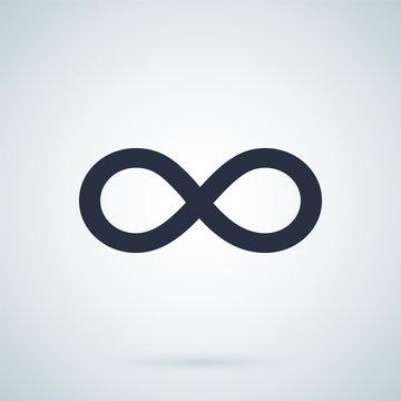 Infinity - Vector icon. Endless symbol illustration