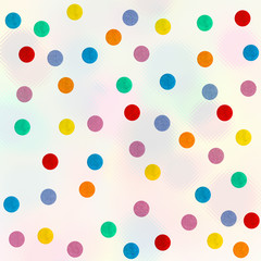 Colored circles on a white background