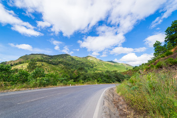 Curve road in mountain
