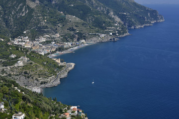 Amalfitan coast, Ravello; the coast from Villa Rufolo.