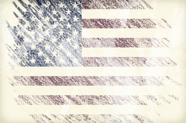 Fototapeta premium Grunge USA Flag
