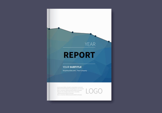 Infographic Book/Report Cover Layout 3