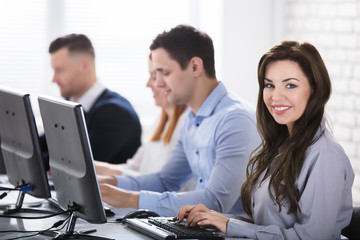 Obraz premium Business People Working In Office