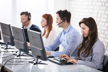 Call Center Team In Office