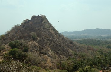 Hill of Dambulla in Sri Lanka.