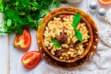 Pasta with meat