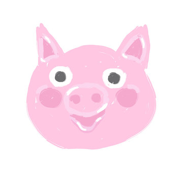 Pink pig icon