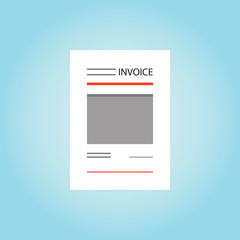 Invoice illustration bill 